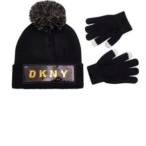 Girls' Flip Sequin beanie W/ Tech Touch Gloves set